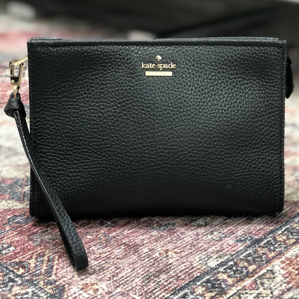 Kate Spade Black Wristlet